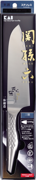 貝印 Kai - 日本製關孫六｜不鏽鋼一體成形｜三德刀 165mm