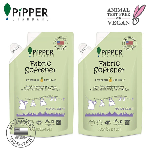Pipper Rite PiPPER Standard -【2包】衣物柔順劑補充裝 750ml|花香 | 同人辦館 Our HK Mall