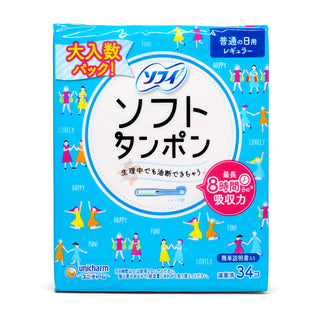 Unicharm - Sofy 導管式衛生巾棉條｜一般量｜日用 34入